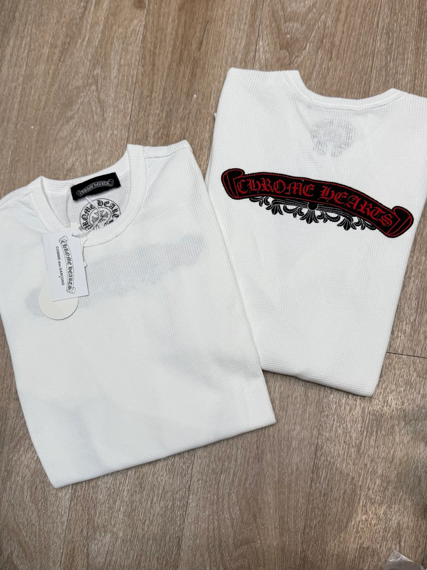 P198 Chrome Heart•🇺🇸American luxury brand 25ss early autumn long-sleeved bottoming shirt ✅✅✅Ready stock Focus on quality Feel free to compare Size: S M L Color: White